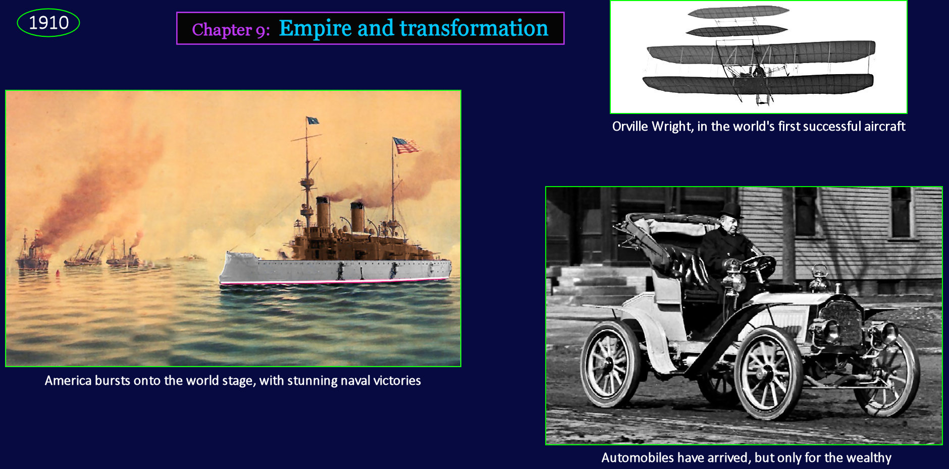 War and gasoline engines, 1910